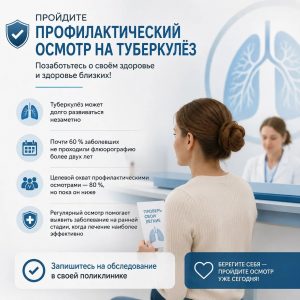 Read more about the article ПРОФИЛАКТИЧЕСКИЙ ОСМОТР НА ТУБЕРКУЛЁЗ